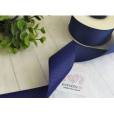 Лента репсовая, 40 мм, цвет тёмно-синий №241